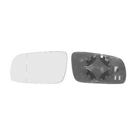 Miroir de rétroviseur gauche (17cm asphérique) pour Volkswagen Golf 4 de 1998 à 2003