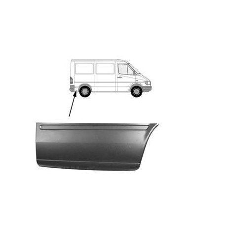 Tole latérale arrière droite (modele long) pour Mercedes Sprinter W901 d'avant 2000