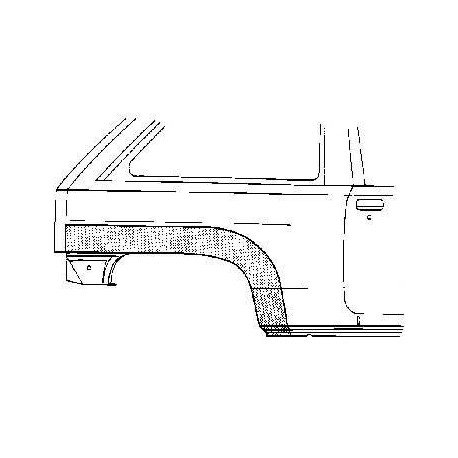 Arc d'aile arrière droite pour Opel Corsa B version 3 portes