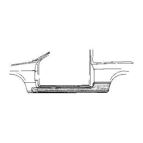 Bas de caisse gauche pour Opel Kadett E version 2/3 portes sauf modèle Combo / Cabrio