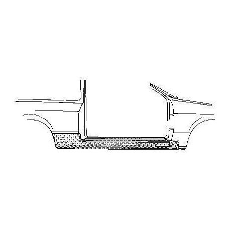 Bas de caisse droit pour Opel Kadett E version 2/3 portes sauf modèle Combo / Cabrio