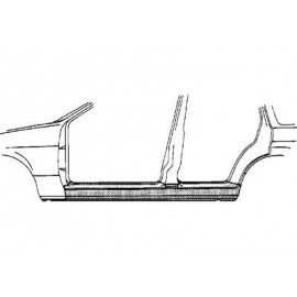 Bas de caisse gauche pour Opel Vectra B de 1995 à 2002 version 4 portes