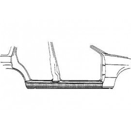 Bas de caisse droit pour Opel Vectra B de 1995 à 2002 version 4 portes