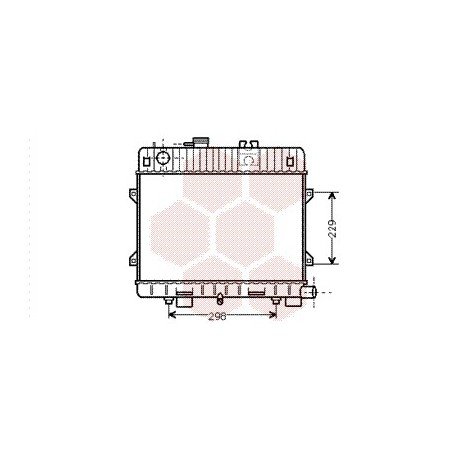 Radiateur Moteur pour BMW serie 3 version : 316 / 316i (M10) / 316i (M10) / 318i (M10) External O/C thread de 1982 à 1988