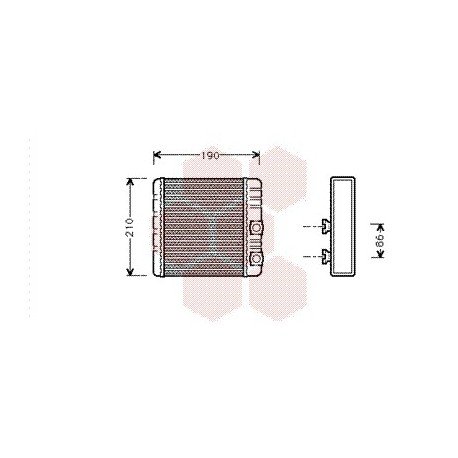 Radiateur Chauffage pour BMW serie 3 version : Toutes  de 1998 à 2006