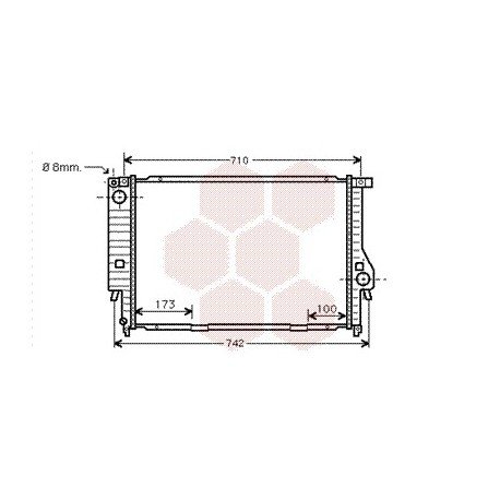 Radiateur Moteur pour BMW serie 5 version : 525 TDS (M51) de 1990 à 1995