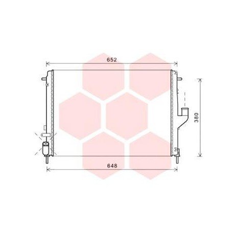 Radiateur Moteur pour Dacia Duster version : 1.6i 16V / 1.5 DCi - kW81 de 2010 à 2015