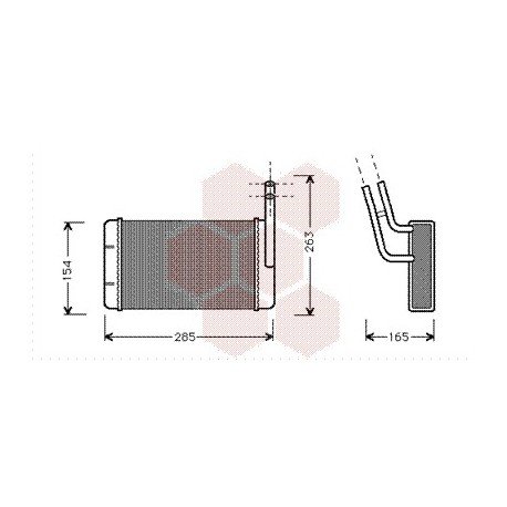 Radiateur de chauffage pour Ford Transit version : Toutes  de aout 1989 à 1994