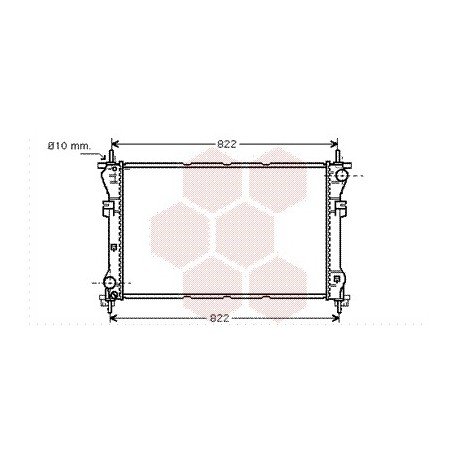 Radiateur Moteur pour Ford Transit version : 2.3 de 2000 à 2006