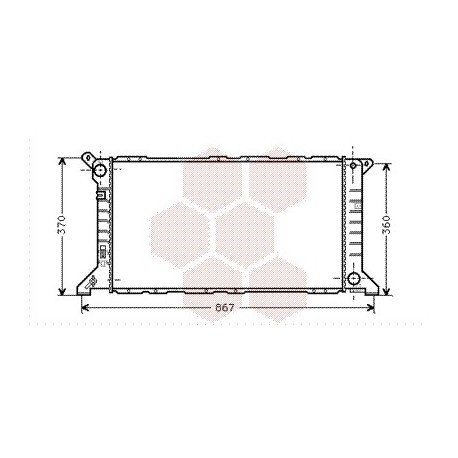 Radiateur Moteur pour Ford Transit version : 2.5 Diesel / 2.5 Turbo Diesel de 1994 à 2000