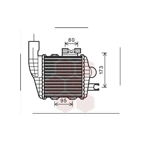 Intercooler pour Hyundai Tuckson version : 2.0 CRDi de 2004 à 2008