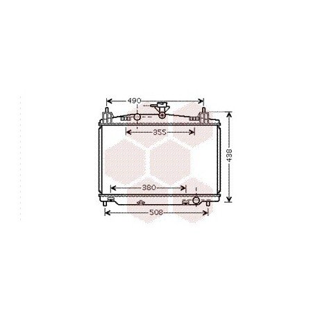 Radiateur Moteur pour Mazda 2 version : 1.3i / 1.5i de 2007 à 2015