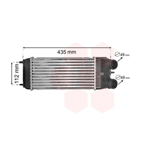 Intercooler pour Peugeot 1007 version : 1.6 HDi de 2004 à 2015