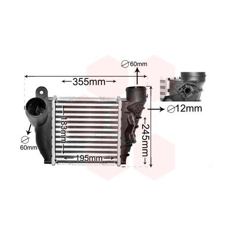 Intercooler pour Skoda Octavia version : 1.8 / 1.9 TDi de 2003 à 2004