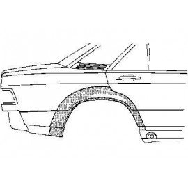 Arc d'aile arriere pour Mercedesw classe C W201 de 1982 a 1993