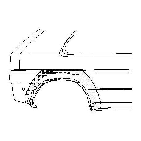 Arc d'aile arriere pour Volkswagen Golf de 1983 a 1991