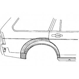 Arc d'aile arrière pour Volkswagen Passat de 1980 à 1988