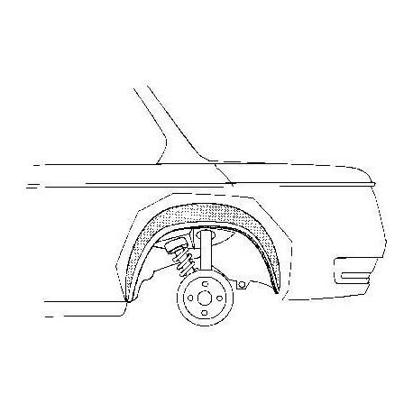 Arc d'aile arrière intérieur BMW 1602/2002