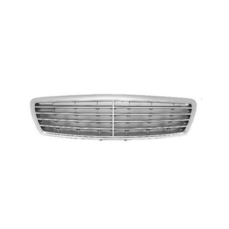 Grille de calandre centrale pour Mercedes classe E W211 version Elégance de 2002 à 2006