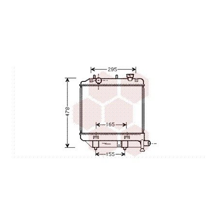 Radiateur moteur pour Mazda Demio d'après 1999 version 1.3i 16V / 1.5i 16V