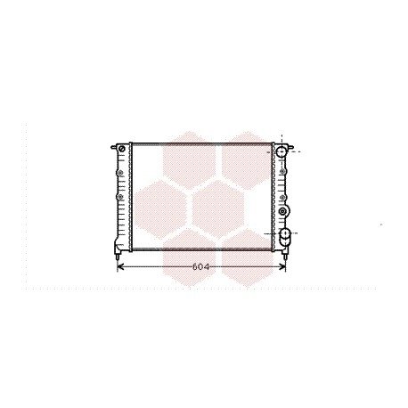 Radiateur moteur pour Renault R21 d'après juin 1989 version 1.7 90CV / 95CV