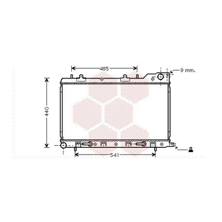 Radiateur moteur pour Subaru Forester de juin 2002 à mai 2005 version 2.0i Turbo / 2.5i Turbo boite automatique
