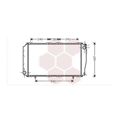 Radiateur moteur pour Subaru Impreza d'avant 1998 version 2.0 GT Turbo