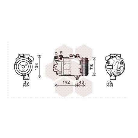 Compresseur airco pour BMW série 3 E46 de 1998 à 2005 version 316i / 318i