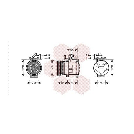 Compresseur airco pour Kia Carnival d'avant 2001 version 2.5 24V