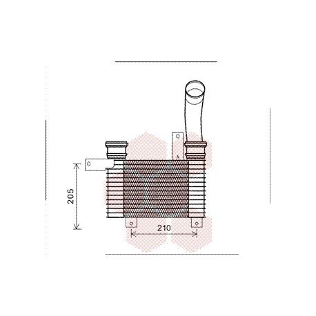 Intercooler pour SsangYong Actyon depuis 2006 version 2.0 XDi