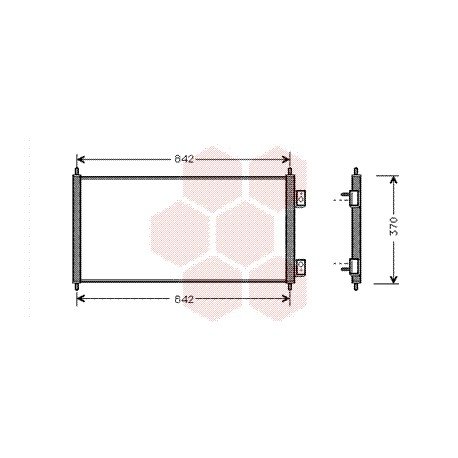 Condenseur sans bouteille pour Ford Transit de sept 2000 à juin 2006