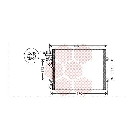 Condenseur sans bouteille pour Jeep Cherokee de 2001 à 2008