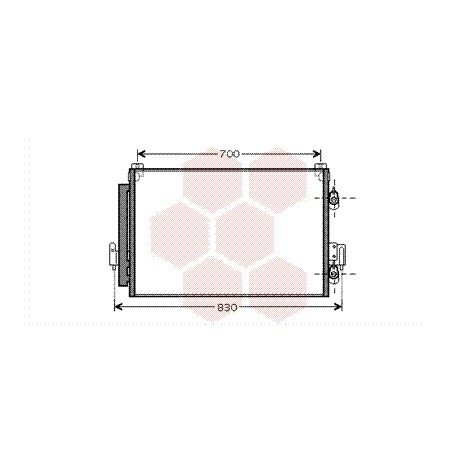 Condenseur avec bouteille pour Mitsubishi Space-Wagon version 2.4i GDi