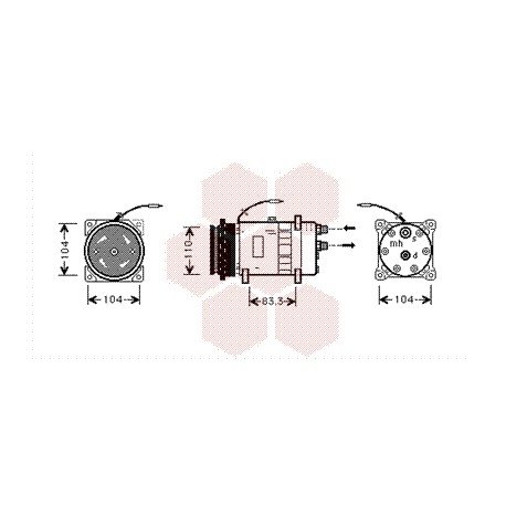 Compresseur airco pour Lancia Thema de 1988 à 1994 version 2.0 Turbo