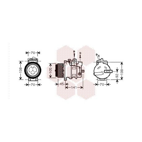 Compresseur airco pour Mercedes classe M W164 de 2005 à 2011 version ML350