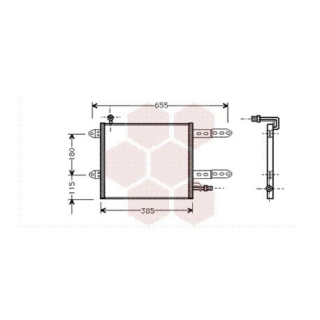 Condenseur sans bouteille pour Seat Arosa version essence