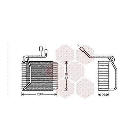 Evaporateur pour Ford Transit de sept 1994 à aout 2000