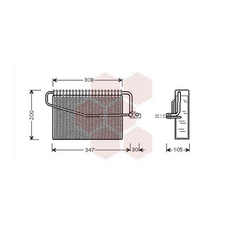 Evaporateur pour Mercedes classe C W203 de 2002 à 2007