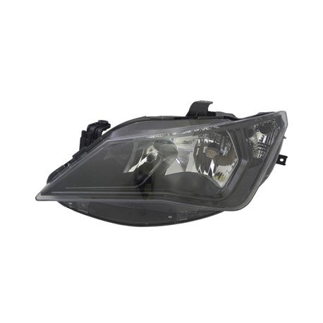 Phare gauche H7 + H7 couleur noire pour Seat Ibiza de avril 2012 à juil 2016 marque Valeo