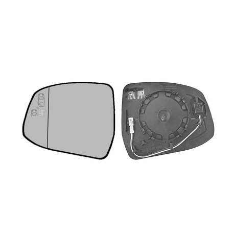 Miroir de rétro chauffant gauche avec side assist (blis) pour Ford Focus de fév 2011 à 2014