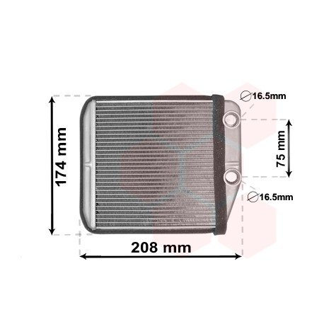 Radiateur de chauffage arrière pour Citroen Jumper de 2006 à 2014