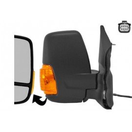 Rétroviseur électrique droit chauffant, bras court, 6 PIN, répétiteur orange pour Ford Transit depuis mars 2014