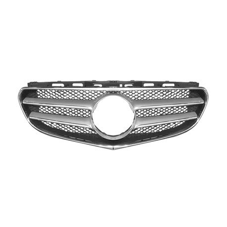 Grille de calandre Sport Packet pour grand logo, avec moulure chromé pour MErcedes classe E W212 de avril 2013 à 2016