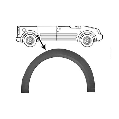 Moulure de passage roue arrière droite pour porte latérale coulissante pour Ford Transit Connect depuis août 2009