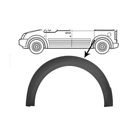 Moulure de passage roue arrière gauche pour Ford Transit Connect depuis août 2009