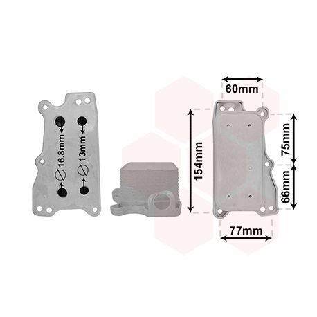 Radiateur huile moteur 3.5i / 5.0i / 5.5i pour Mercedes M W164 (2005 - 2011)