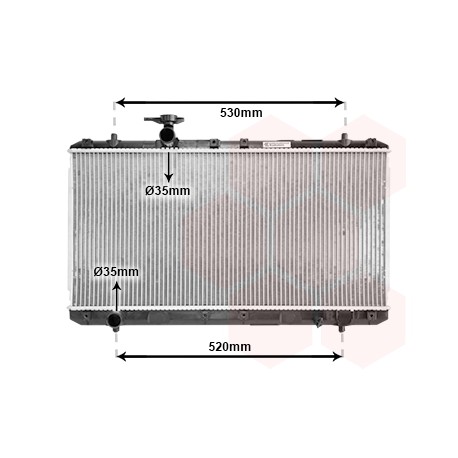 Radiateur Moteur pour Suzuki Liana version : 1.3 / 1.6 de 2001 à 2007